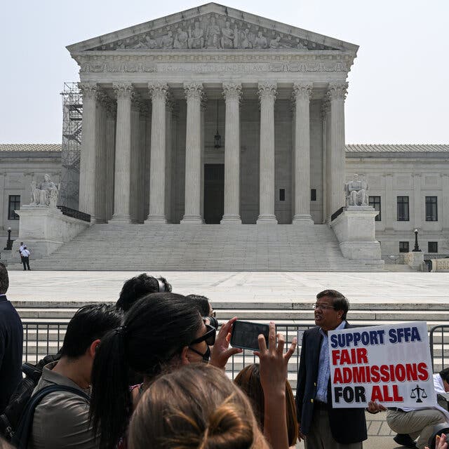 Protest outside the Supreme Court